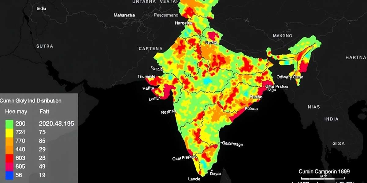 Cumin Glory Combat India Download Distribution Cumin Glory Combat download distribution heat map across India showing highest concentration in Maharashtra and Uttar Pradesh